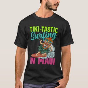 Camiseta Tiki-Tastic Surfing Luau Maui Py Tiki