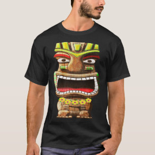 Camiseta Tiki Totem Polynésia Hawaii Mythology