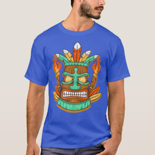 Camiseta Tikis Engraçados 2022 Fantasia Havaiana de Hallowe