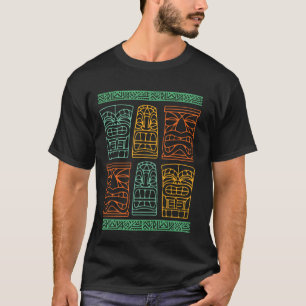 Camiseta Tikis Luau Hawaii Kahuna Art Hawaiian Tiki