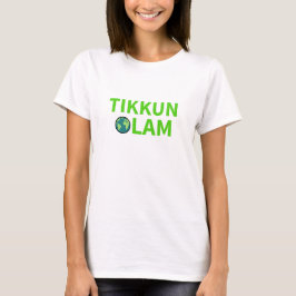 Camiseta Tikkun Olam Repara o Mundo Eco Equality Mitzvah