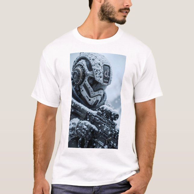 Camiseta Tiktok Robot Tshirt blindada (Frente)
