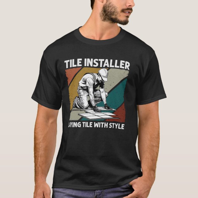 Camiseta Tilintor De Piso Amarrado Com Azulejo De Estilo (Frente)