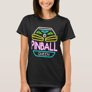 Camiseta Tilt Rad do Jogador de Arcade Pinball Queen Retro