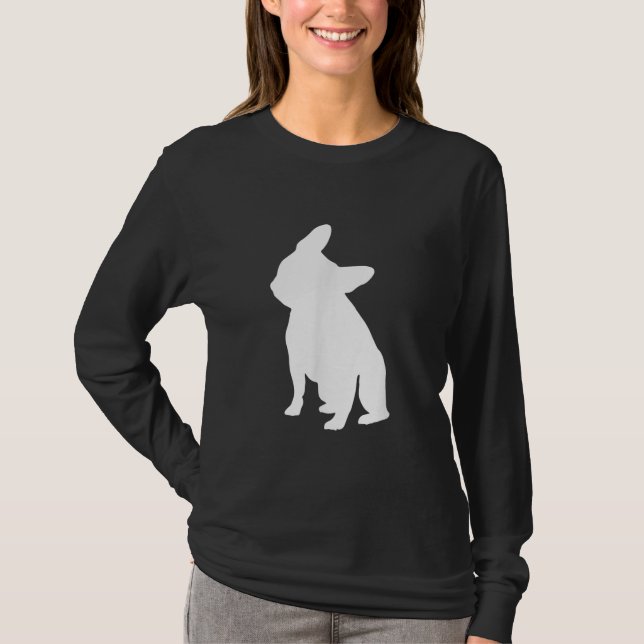 Camiseta Tilt Roupa Frenchie Head Bulldog Gift (Frente)