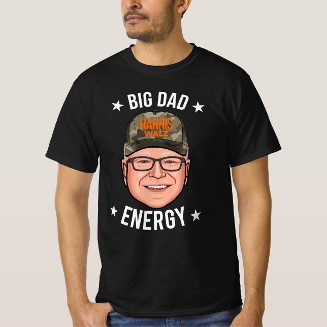Camiseta Tim Walz Big Pai Energy (Frente)