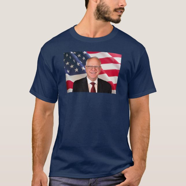 Camiseta Tim Walz para a América (Frente)