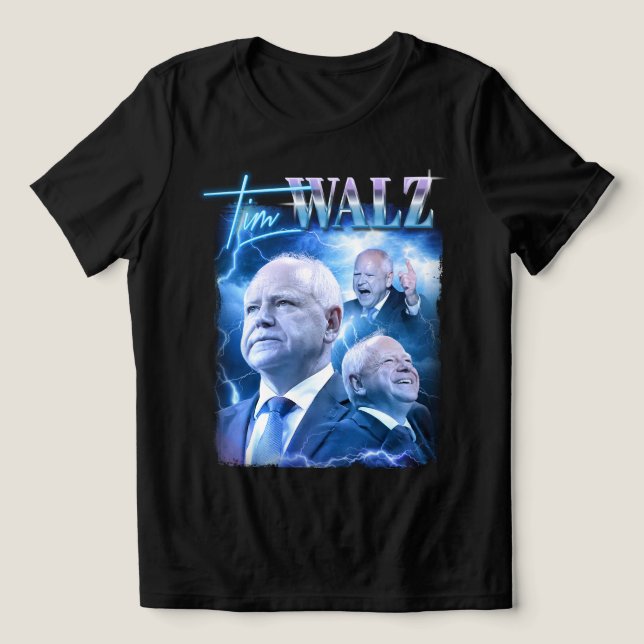 Camiseta Tim Walz Retro 90s Estilo (Design frontal)