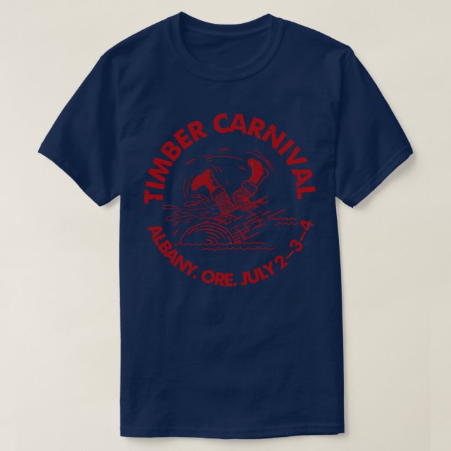 Camiseta Timber Carnival Albany Oregon (Frente do Design)