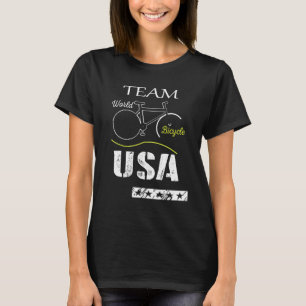 Camiseta Time Bicicletas Usa Love Ride Bicyle World