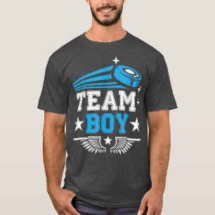 Camiseta Time Boy Engraçado Hóquei sobre o tema Festa de Re