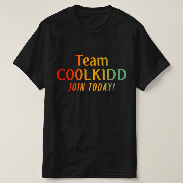 Camiseta Time C00lkidd Junte-se Hoje! (Frente do Design)