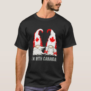 Camiseta Time Canadá Bandeira Gnomies Com Folha de Bordo -