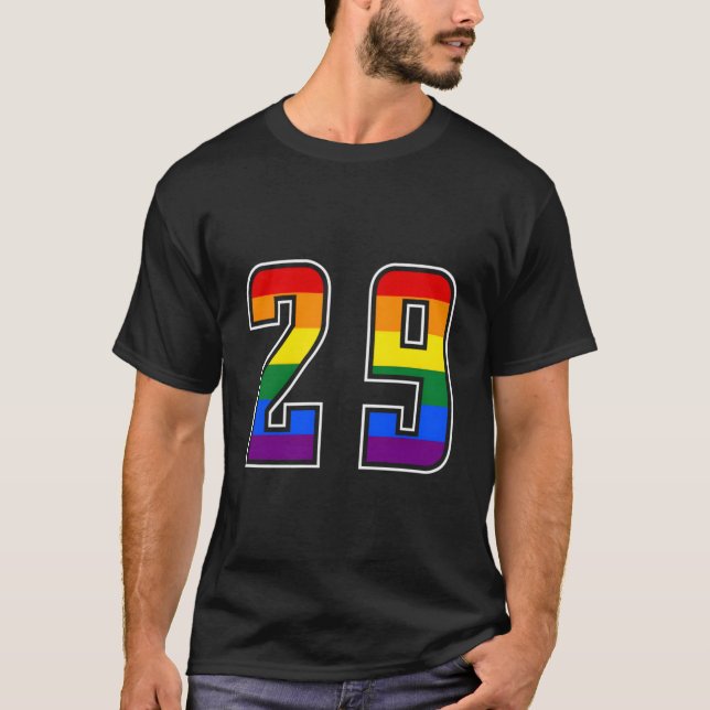 Camiseta Time da Arco-Íris Número 29 Uniforme Numerado Júni (Frente)