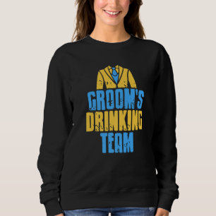 Camiseta Time da Bebida do Noivo Retro Divertido Presente d