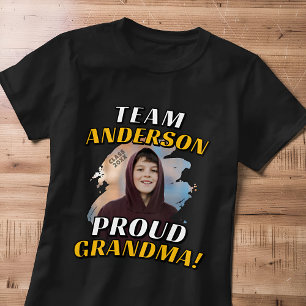 Camiseta Time da Família [Último Nome] Foto de Formatura da