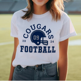 Camiseta Time da Mãe de Futebol Navy e Prata da Universidad