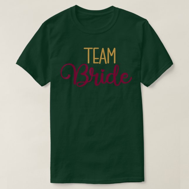 Camiseta Time da Noiva Casamento Combinando e Festa de Desp (Frente do Design)