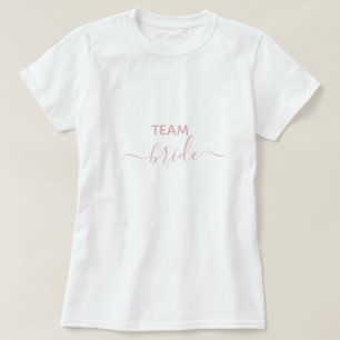 Camiseta Time da Noiva Rosa Beijinho Despedida de Solteira
