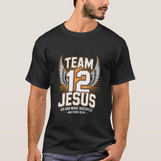 Camiseta Time de Beisebol Jesus Jesus Cristão Mateus 2819 V