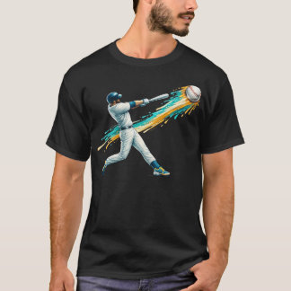 Camiseta Time de Beisebol para Meninos e Meninas Sorvete