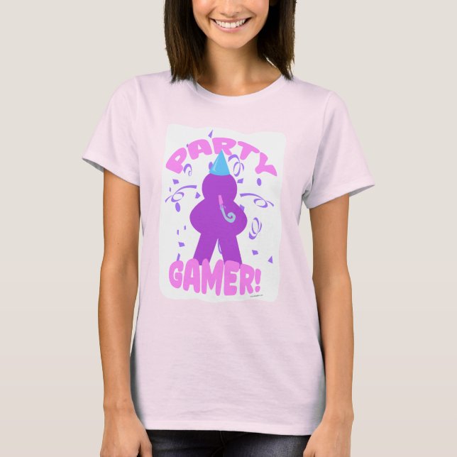 Camiseta Time de diversão de Meeple Boardgame do Party Game (Frente)