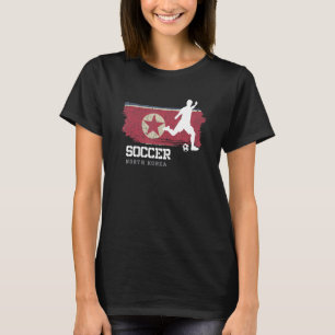 Camiseta Time de futebol bandeira da Coreia do Norte Futebo