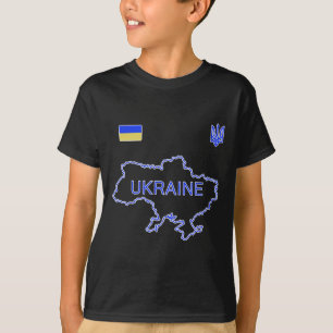 Camiseta Time de Futebol da Ucrânia Mapa Ukr e Jersey Tride