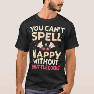 Camiseta Time de Raquete de Badminton - Jogador Quadra Pete