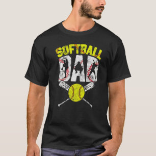 Camiseta Time de Softbol Masculino Esportes Paternos Vintag