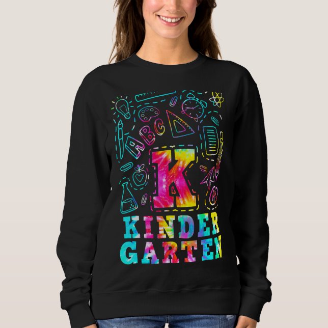 Camiseta Time de Tipografia Tie Dye Kindergarten (Frente)