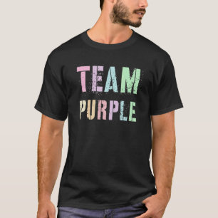 Camiseta Time de Vintage Roxo Jogo de Guerra de Campo de Ve