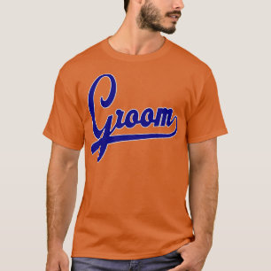 Camiseta Time do Noivo baseball vintage para padrinhos da f