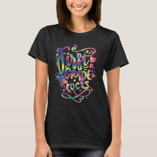Camiseta Time First Grade Hello 1rua Grade Rocks Tie Dye Ba