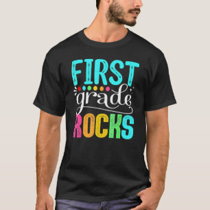 Camiseta Time First Grade Hello 1rua Rocks De Volta A Sch