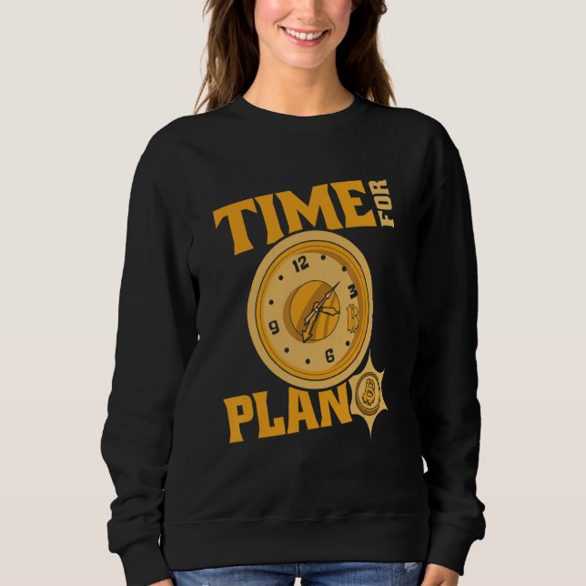 Camiseta Time For Plan Bitcoin Cryptocurrency Blockchain Bi (Frente)