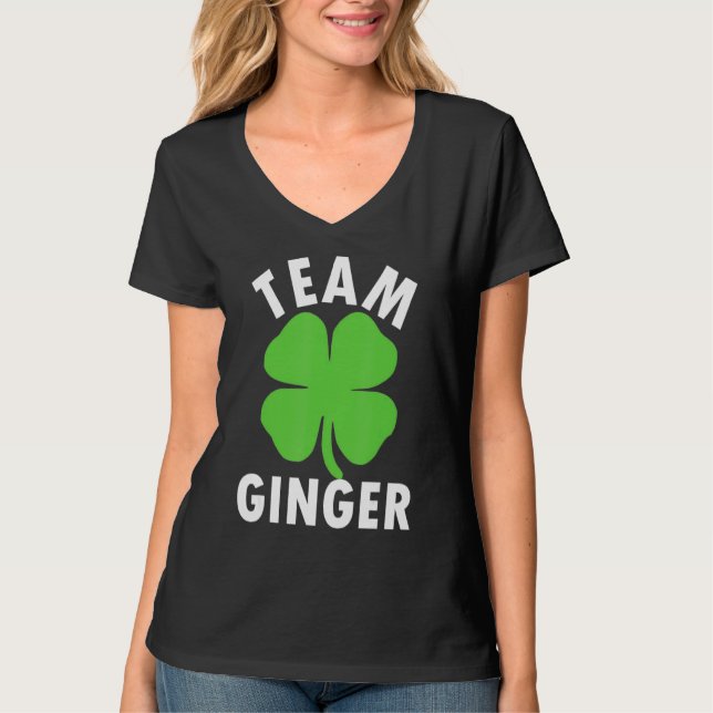 Camiseta Time Ginger Cute Saint Patricks Day Irish (Frente)