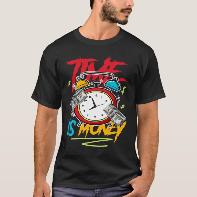 Camiseta Time Is Money Drip Fruity Pebbles Dunk Low (Frente)
