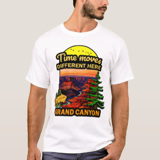 Camiseta Time Moves Differently Here – Canyon Nature Hiking