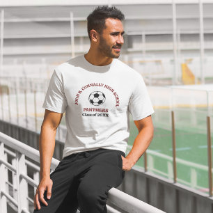Camiseta Time Personalizado da Equipe de Futebol da Maroon