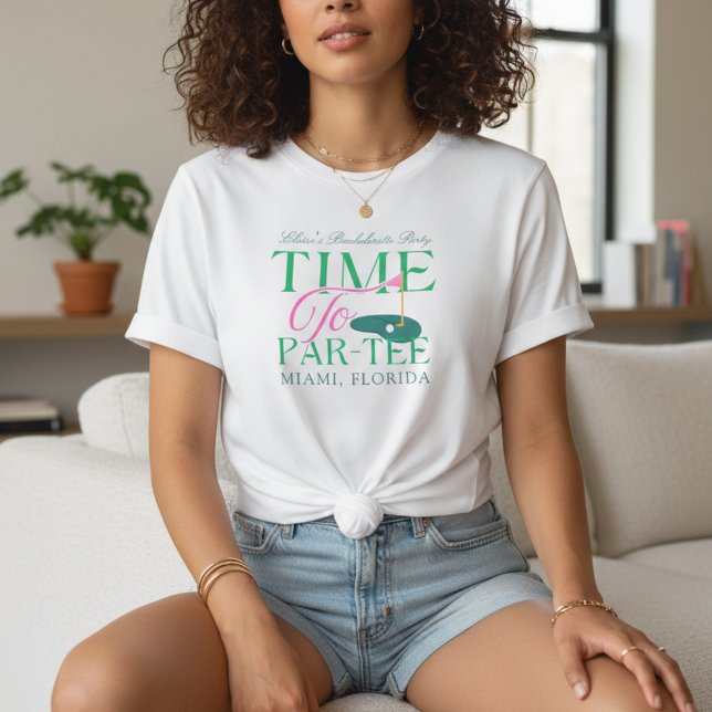 Camiseta Time to Par-Tee Golf Bachelorette (Time to Par-Tee Golf Bachelorette T-Shirt)