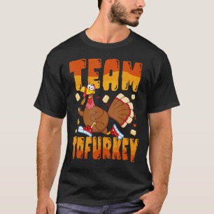 Camiseta Time Tofurkey Vegano Peru de Tofu Dia de Ação de G