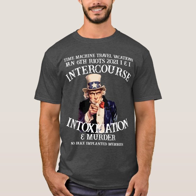 Camiseta TimeMachine Travel Vacations Jan 6th Riots Time (Frente)
