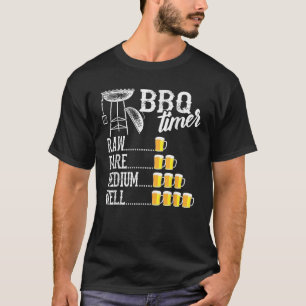 Camiseta Timer de CHURRASCO legal Rara Média Muito Engraçad