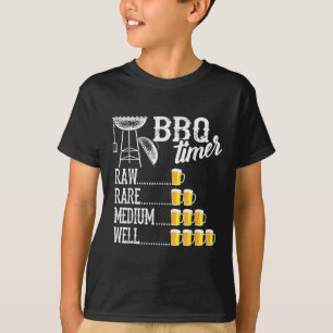 Camiseta Timer de Churrasco legal Rara Média Muito Engraçad