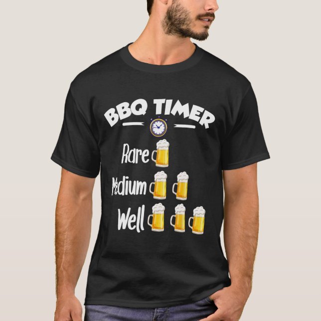 Camiseta Timer de churrasco - Rara (Frente)