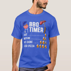 Camiseta Timer do churrasco Funny Barbecue Master Grill Pun