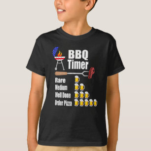 Camiseta Timer Engraçado de Churrasco - Presente de Grill G