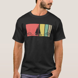 Camiseta Timoneiro Retro Do Catamarã Navio Iate Vela