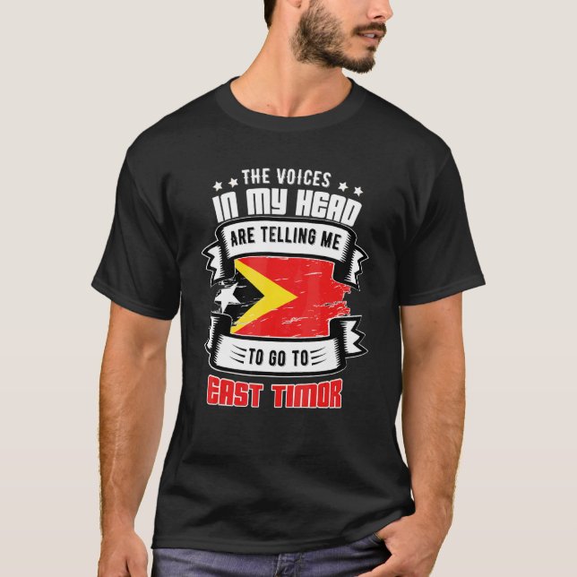 Camiseta Timor-Leste na Minha Cabeça (Frente)